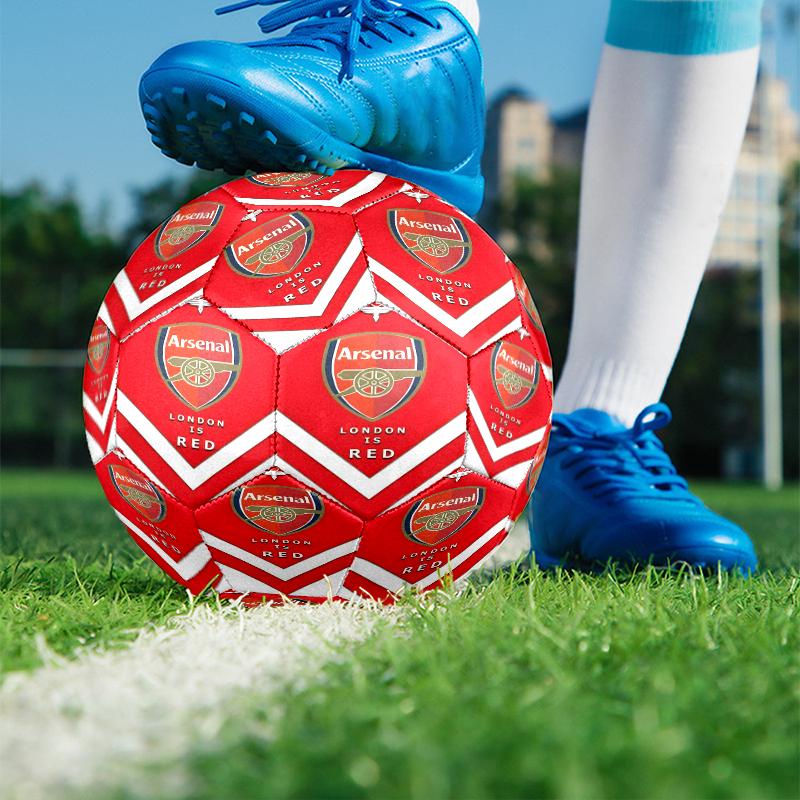 Pallone da Calcio Arsenal F.C. Misura 5, Calcio in PU Resistente all'Usura per Partite, Allenamenti e Pratica Quotidiana, Regalo di Compleanno per Appassionati di Calcio