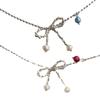 Elegant Bowknot Necklace Stylish Charm Necklace Versatile Jewelry Alloy Material Perfect for Daily Wear Parties and Date