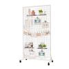 Mobile Wire Mesh Jewelry Display & Storage Rack for Arts & Crafts