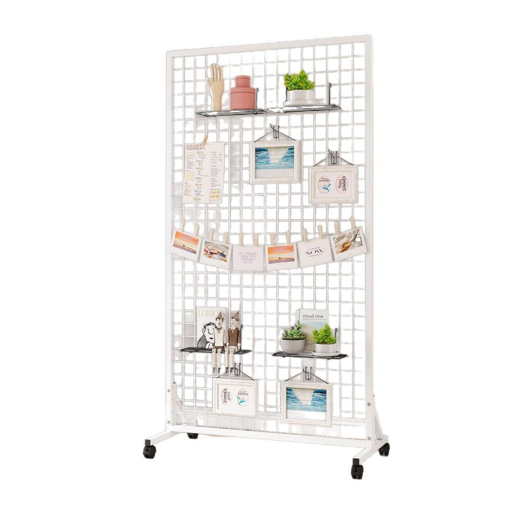 Mobile Wire Mesh Jewelry Display & Storage Rack for Arts & Crafts
