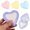 Shinning Finish Foldable Travel Hair Brushes With Mirror Mini Hair Brush Shell Shape Comb Travel Brushes For Hair Women Men