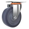 YuKerui 3-inch TPR Rubber Fixed Caster Wheel