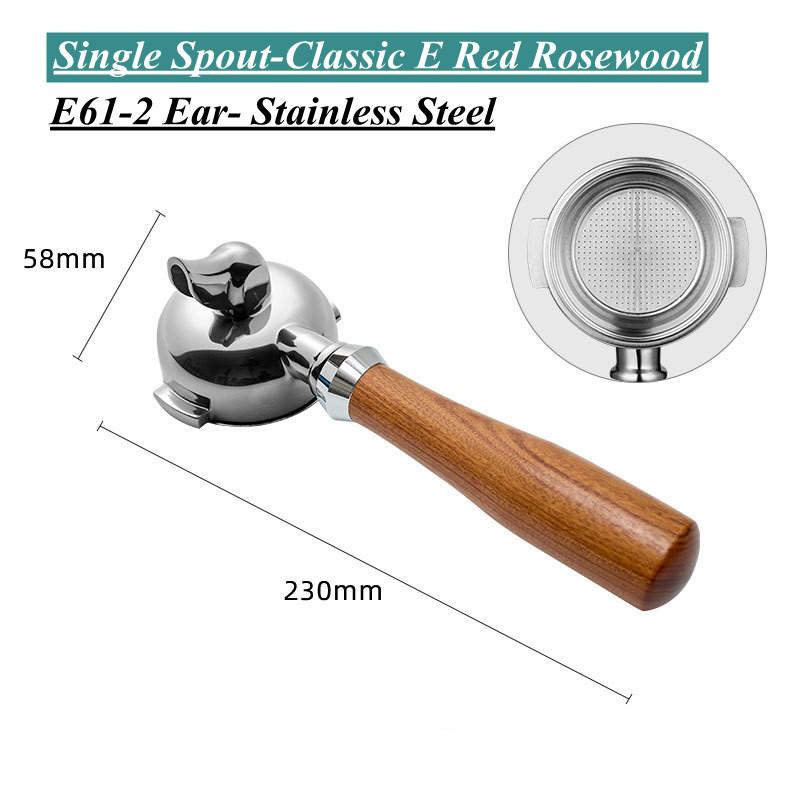 E61 Group head 58mm Filter Holder For Expobar FAEMA RANCILIO LACIMBALI Coffee Machine Spout Bottomless Portafilter Coffee Maker