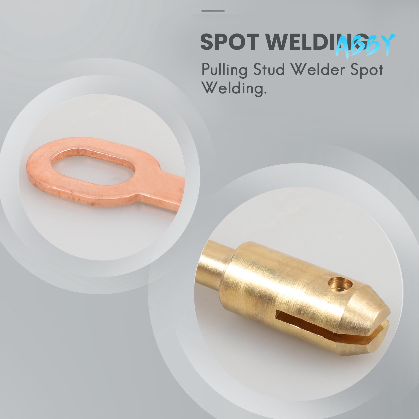ABBY-Car Body Repair Tool Kit Straight Pull Rings Pads Chuck Stud Welder Spot Welding Kit Slide Hammer Dent Pulling Miracle Syst золотой