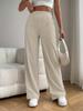 Women's Long Trousers Spring Autumn High-Waisted Wide-Leg Trousers Flowing Versatile Casual Straight-Leg Trousers
