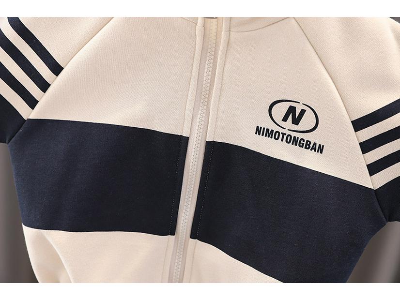 Çocuk Üç Parça Spor Takımı: Yarım Balıkçı Yaka, Fermuarlı, 1-6 Yaş, İlkbahar ve Sonbahar için