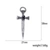 Blucome Vintage Sword-shaped Black Brooch Pins Women Brooch for Coat Suit Lapel Pins New Year Gift
