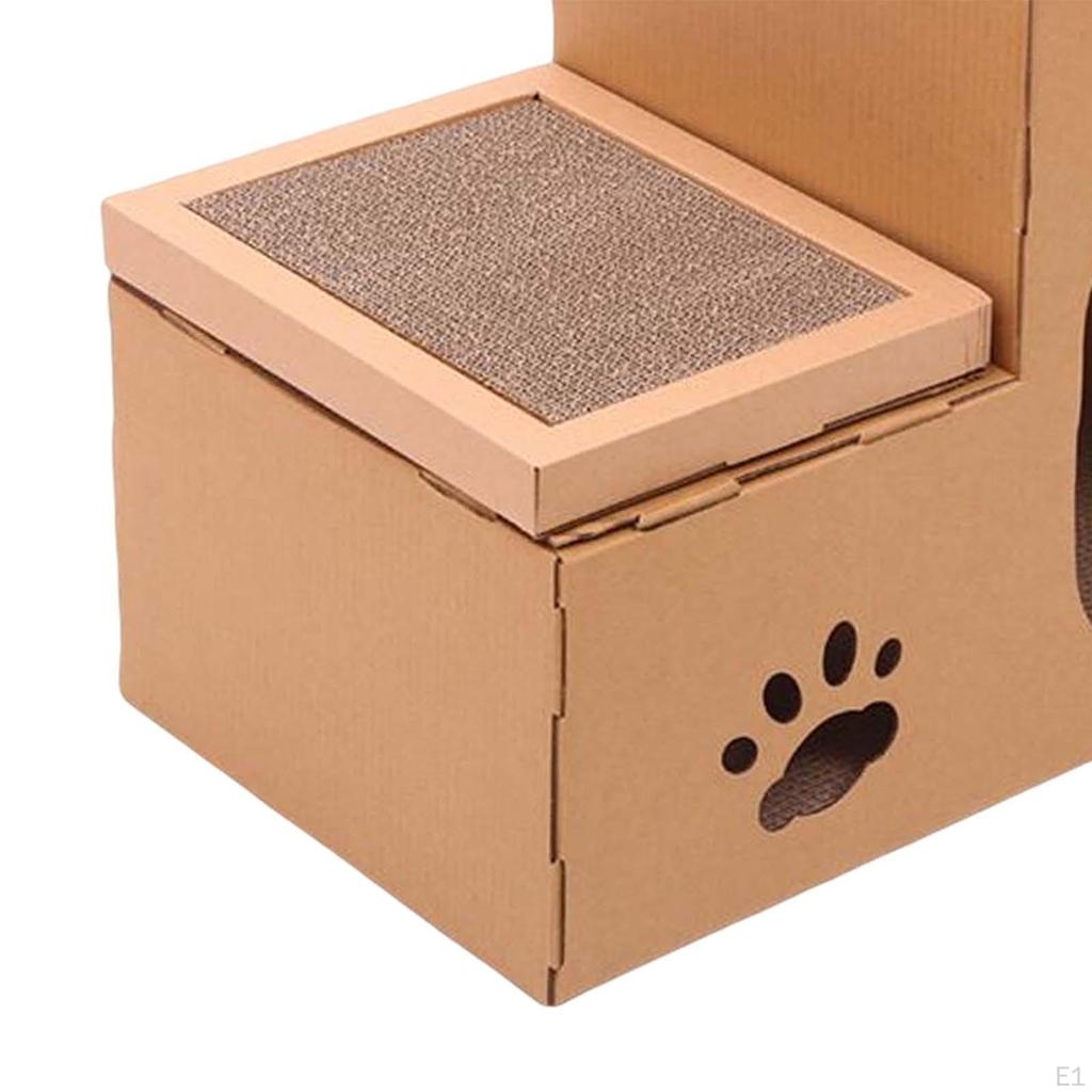 Pet Cat Scratcher Pad House Scratching Board Toy Claw Corrugated Paper for Kitten Folding Indoor