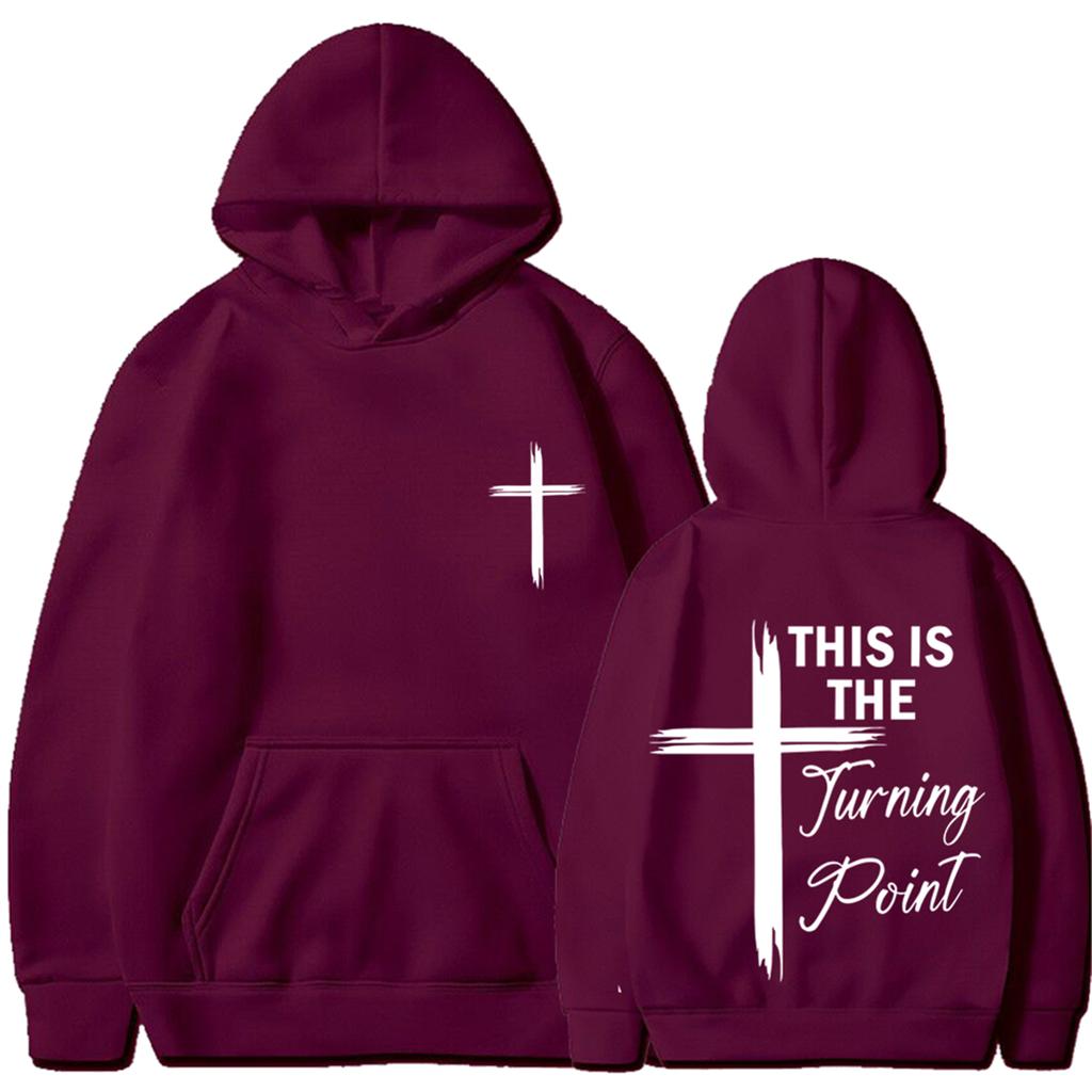 Unisex Fashion Casual Long Sleeved Round Neck Loose Plush Pullover With Rope Hoodie