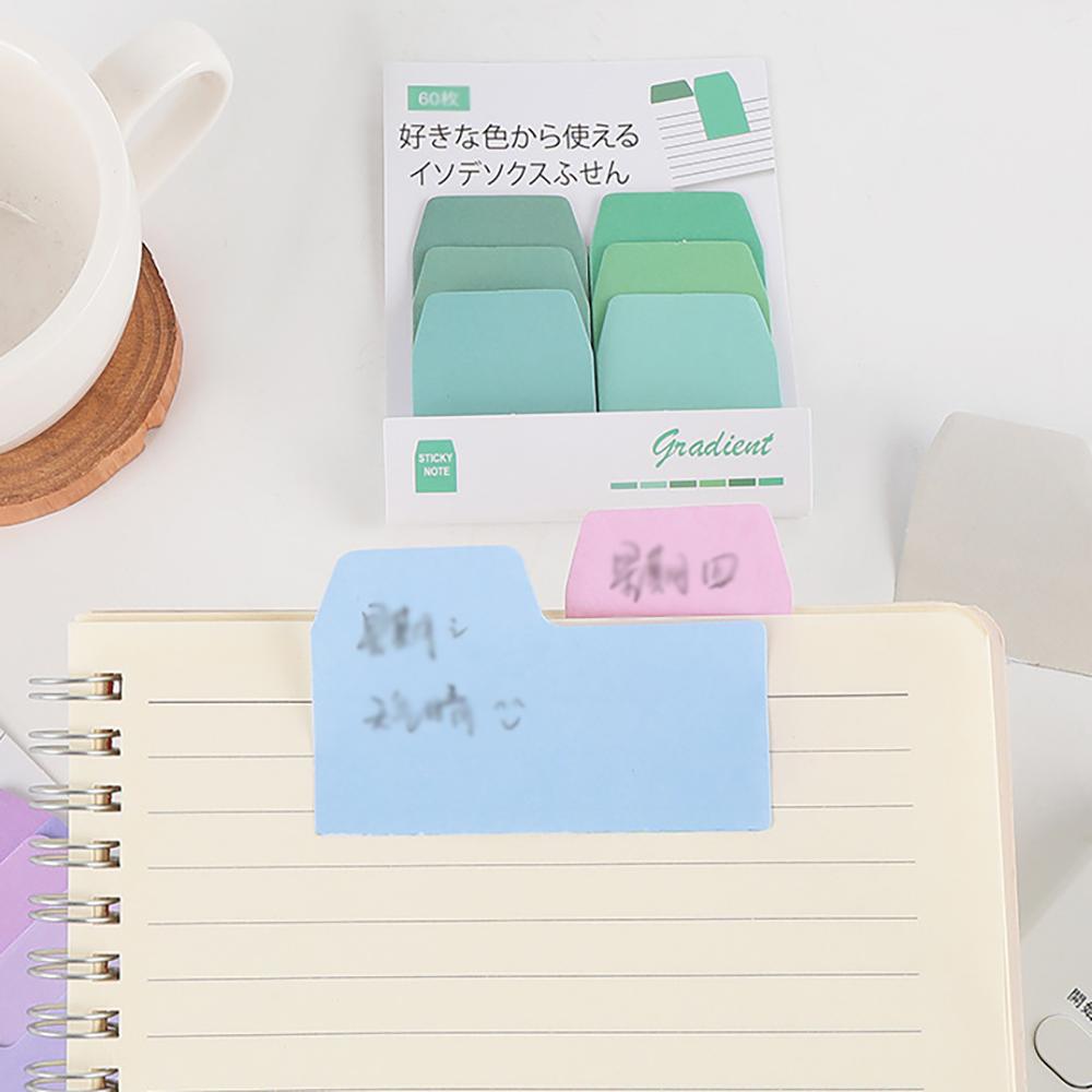 Colorful gradient index stickers, creative multi-color office account notes, fashionable message notes, and sticky notes