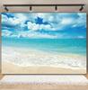 Tropischer Strand Ozean Fotografie Hintergrund Sommer Meeresufer Palme Naturlandschaft Baby Geburtstag Feier Party Foto Hintergrund