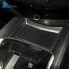 Real Soft Carbon Fiber Sticker For Nissan Rogue 2014 2015 2016 2017 2018   LHD RHD Car Central Control Storage Box Panel