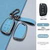 Zinc Alloy Leather Car Folding Key Cover Case Holder Keychain for Hyundai Avante I10 I20 I30 HB20 IX25 IX35/45 TUCSON Accessorie