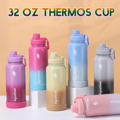 304 nerezový termohrnek Gradient na láhev na vodu vakuový hrnek Velkokapacitní dárek na vodu 32oz
