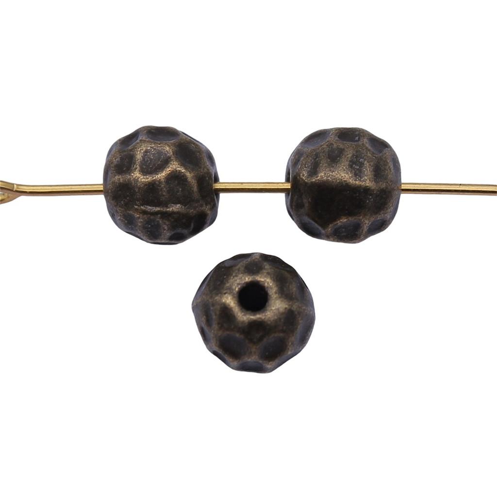 Floral Edge Spacer Beads Ornate Metal Small Hole Charms For Bohemian Beading Supplies