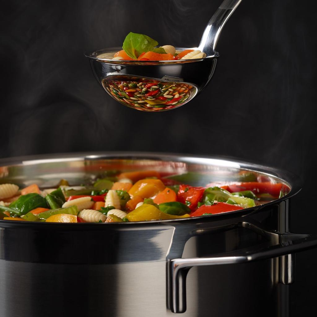 Rosle ROSLE Rimmed Ladle, 220cc, 10010, 18-10 Stainless Steel, Made in China, BLC63010