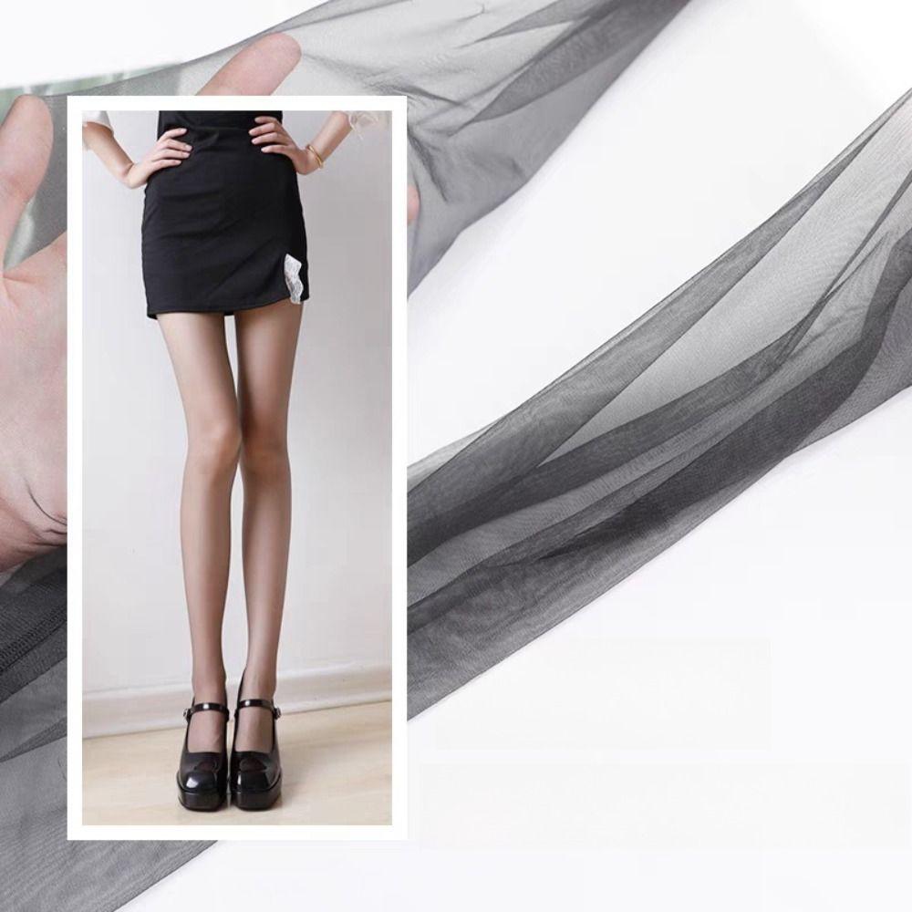 Mesh Grey Pantyhose Solid Color Ultrathin Stockings Simple Silk Stockings  Women