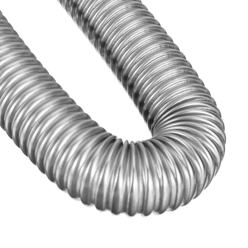 2X 60cm 100cm 120cm 150cm 200cm 250cm 300cm Air Diesel Parking Heater Stainless Steel Exhaust Pipe Tube Vent Hose Car Truck Van