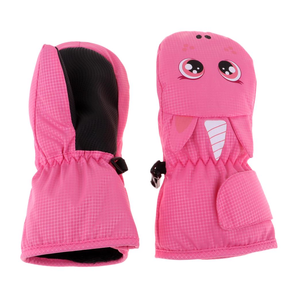 Buy Kids Baby Winter Gloves Waterproof Ski Snow Sports Mittens Rose Red