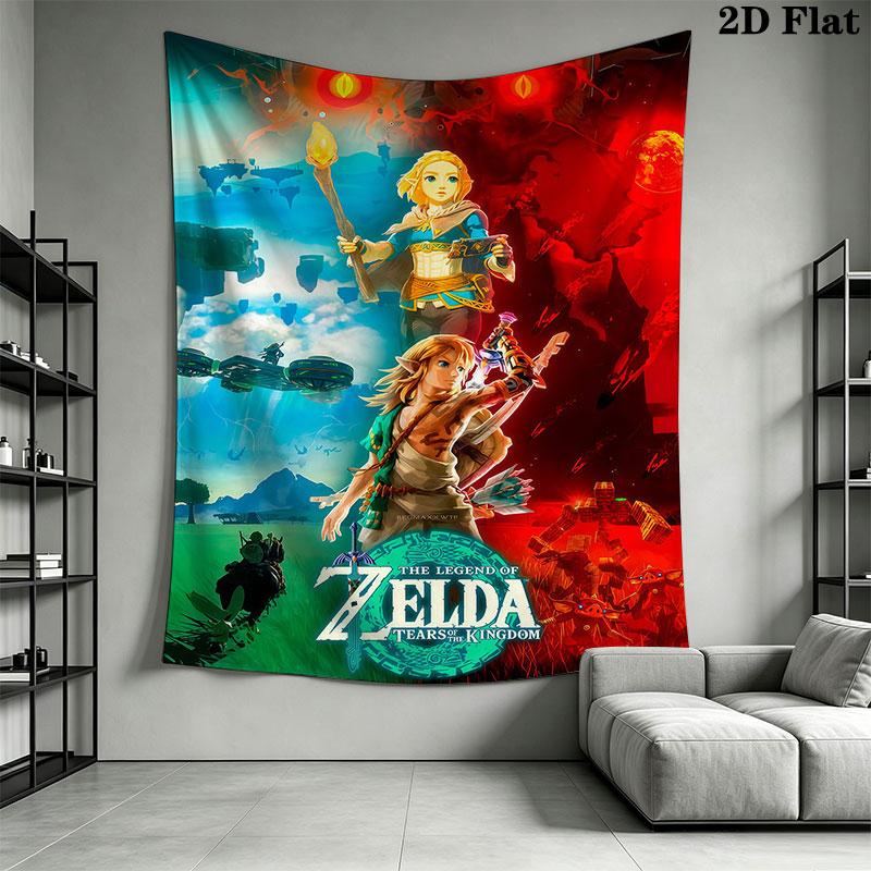 Triforce Wall Hanging Printed Fabric Blanket Decorative Tapestries for Bedroom Living Room Home Decor