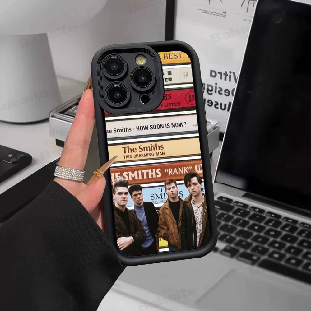 Band The S-Smiths Silicone Soft Phone Case For IPhone 17 16 14 13 12 11 15 Pro Max Plus Air Cover
