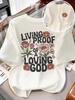 Unisex Crew Neck Floral Letter Print TShirt Cool Breathable Short Sleeve Fashion Casual Tops For Ladies Summer Daily Outfits