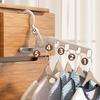 Foldable Clothes Hanger 5 Holes Folding Drying Rack Heavy-Duty Drying Rack 360 Degree Hook Portable Travel Hanger
