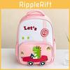 Dinosaur Car By Backpack With Oxford Cloth Color Blocked Backpack School For