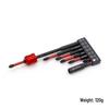 Shock-resistant Magnetic Phillips Screwdriver Bits with Anti-slip Teeth