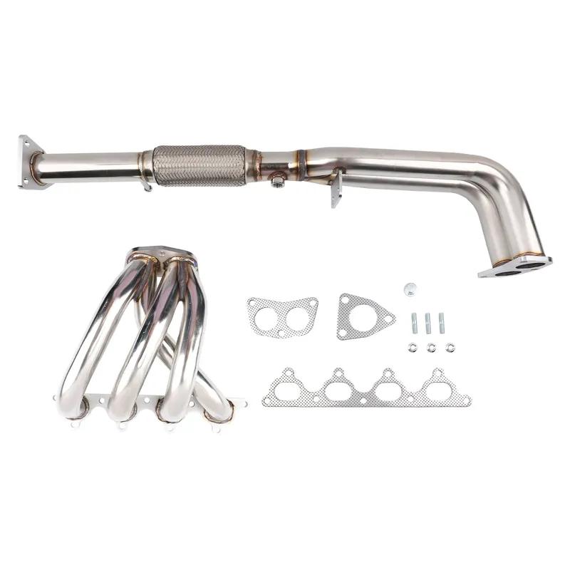 Collettore di Scarico H22 Serie H TRI-Y Acciaio Inossidabile Tipo 4-2-1 Argento Per Honda Prelude 92-96 Swap