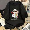 American Street Cartoon Crayon Shin-chan Short Sleeve T-Shirt for Men, Women, and Children, Loose Fit, Summer Print