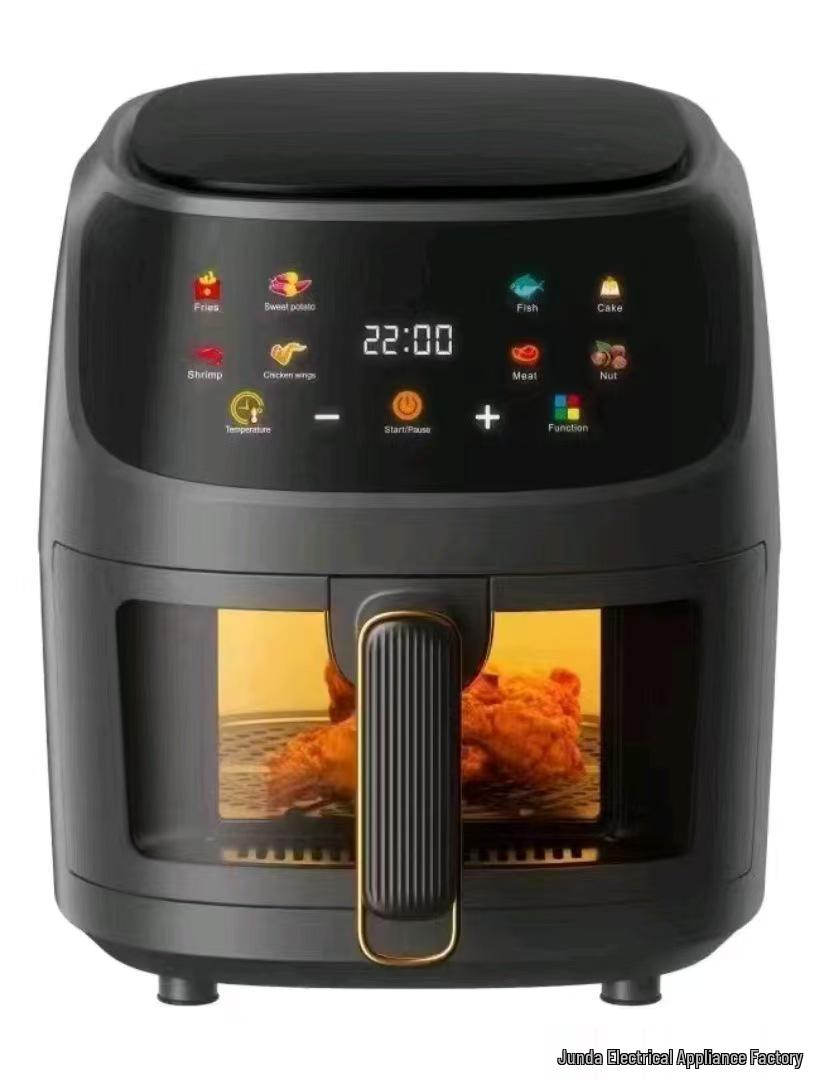 

8L Air Fryer with Viewing Window, Multi-Function for Home Use - Perfect for Fries & Chicken Wings