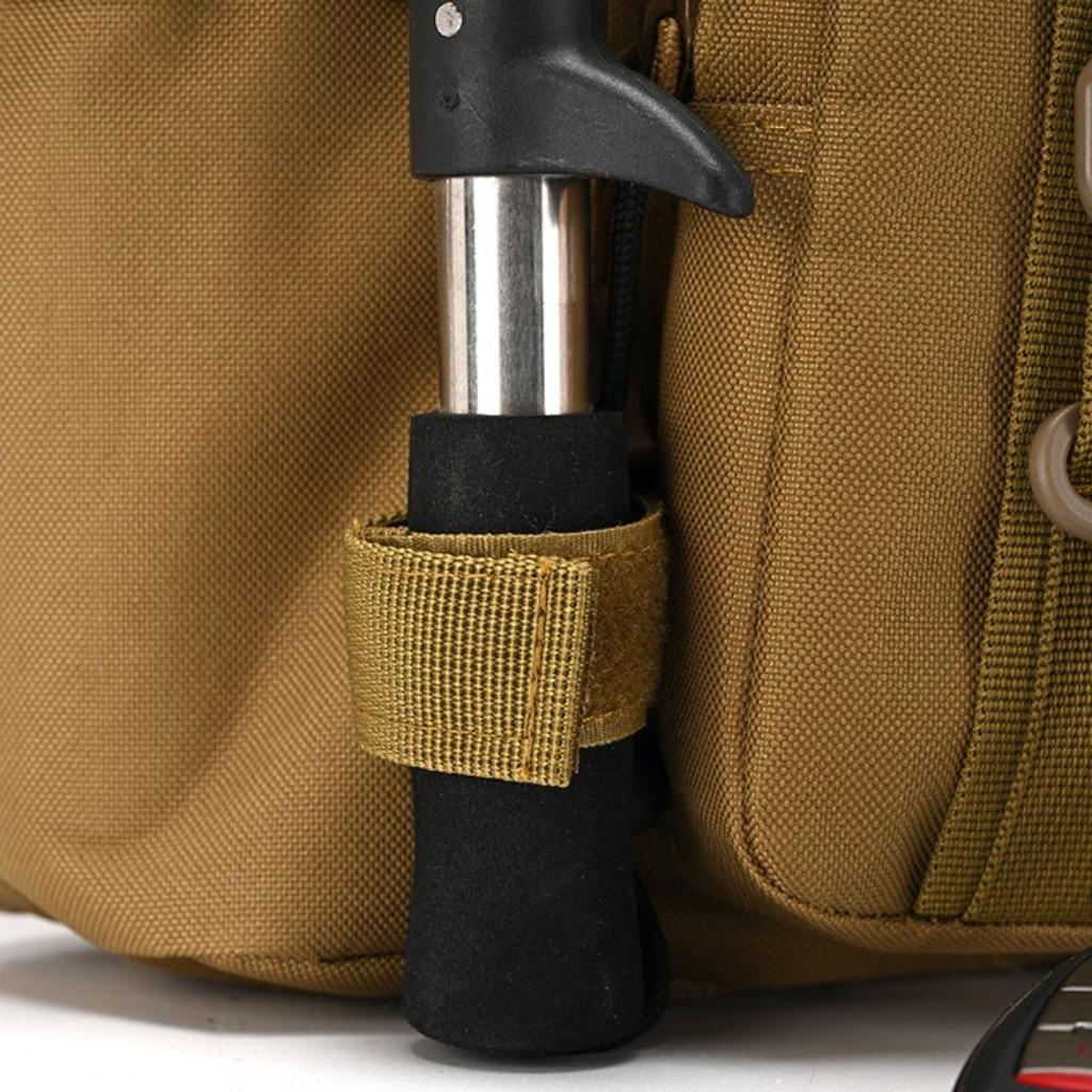 Crossbody Bag Unisex Nylon Multi Pocket Adjustable Strap Outdoor Fishing Travel