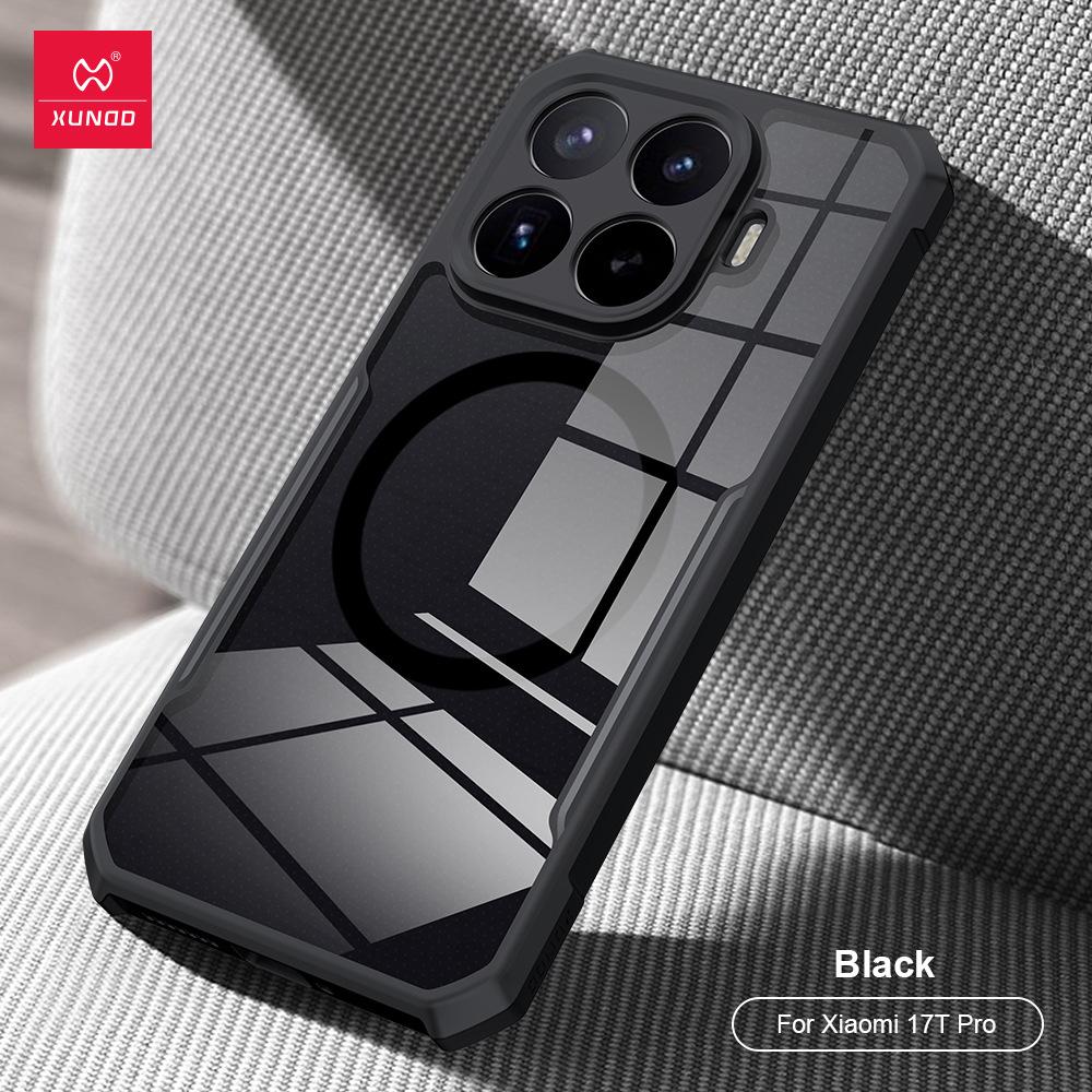 For Xiaomi 17T Pro Casing For Xiaomi 17T XUNDD Shockproof Protective Case With Magnetic Ring Matte Transparent Phone Cover