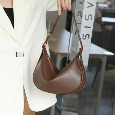 Leather Bag Versatile Dumpling Bag Women's New Shoulder Bag Niche Messenger Bag