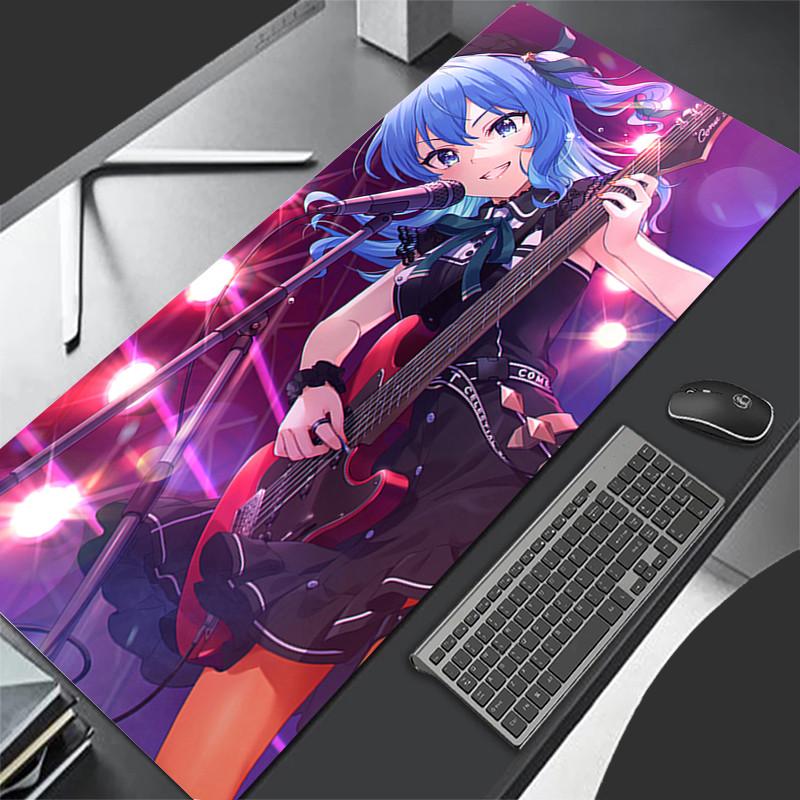 Large Mouse Pad Gamer Keyboard Pad Hololive Hoshimachi Suisei Mousepad Pc Computer Desk Mat Gaming Pad Mouse Mats For CS GO LOL