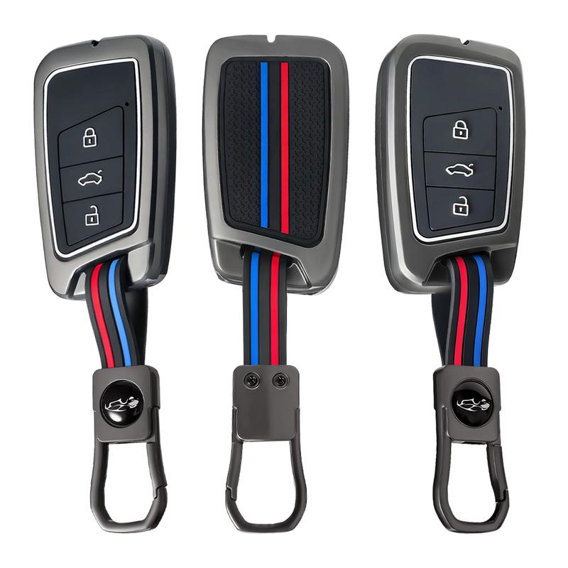 Zinc Alloy Car Key Case Cover For VW Volkseagen Passat B8 Magotan For Skoda Superb A7 Kodiaq Seat Holder Bag Accessories
