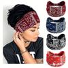 Cross-border Cashew Flower Yoga Sports Headband with Bow