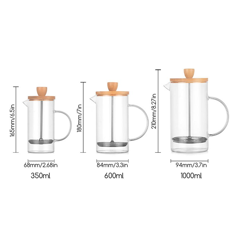 Versatile Home French Filter Press Pot Multi-Functional Perfect For Coffee Tea For Coffee Lovers