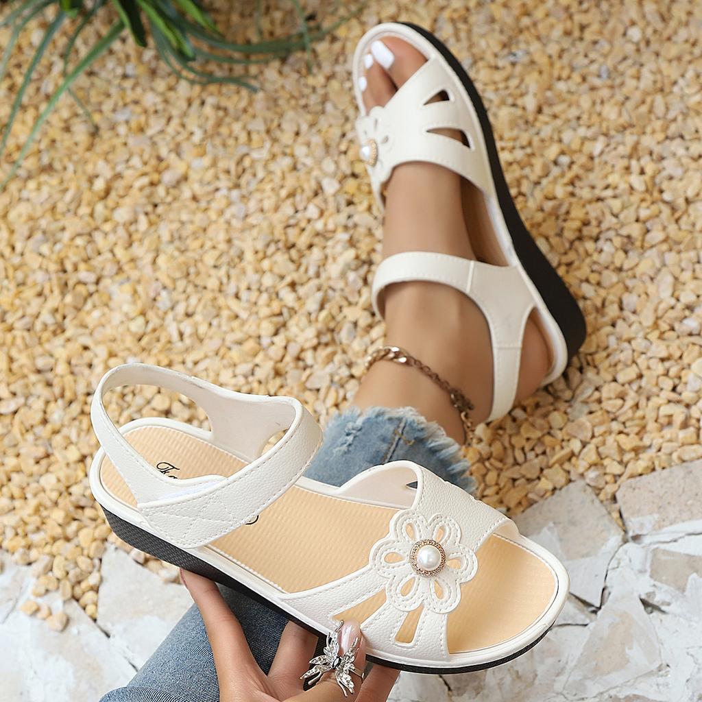 Freizeitschuhe, Sommerschuhe für Damen, Sandalen, Rutschfeste Schuhe, Atmungsaktiv und Leicht, Verschleißfeste Hausschuhe