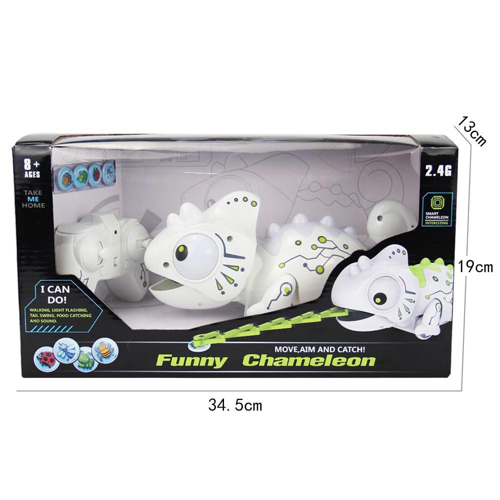 Remote Control Intelligent Chameleon Preys On Tongue-spitting Lizard Novelty Animal Cognitive Model Children's Toy