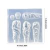 Reusable Heat Resistant Silicone Nail Mold With Elegant Octopus Shape Manicure Mould For Home Salon and Travel Use