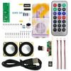Dual Channel Mini Speaker DIY Kit, Multifunction Music Spectrum MP3 Power Amplifier Welding Assembly Electronic Set