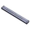 15pcs TB‑2520 Terminal Block 20 Position Dual Row 600V 25A Screw Terminal Strip Blocks