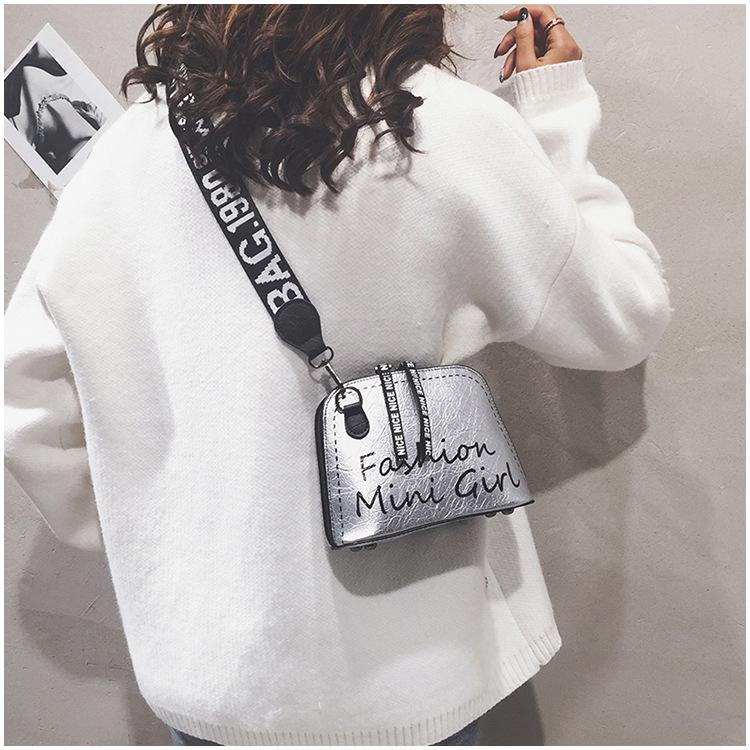 SCIONE женская новая сумка через плечо в стиле ретро с широким ремешком — фото 9