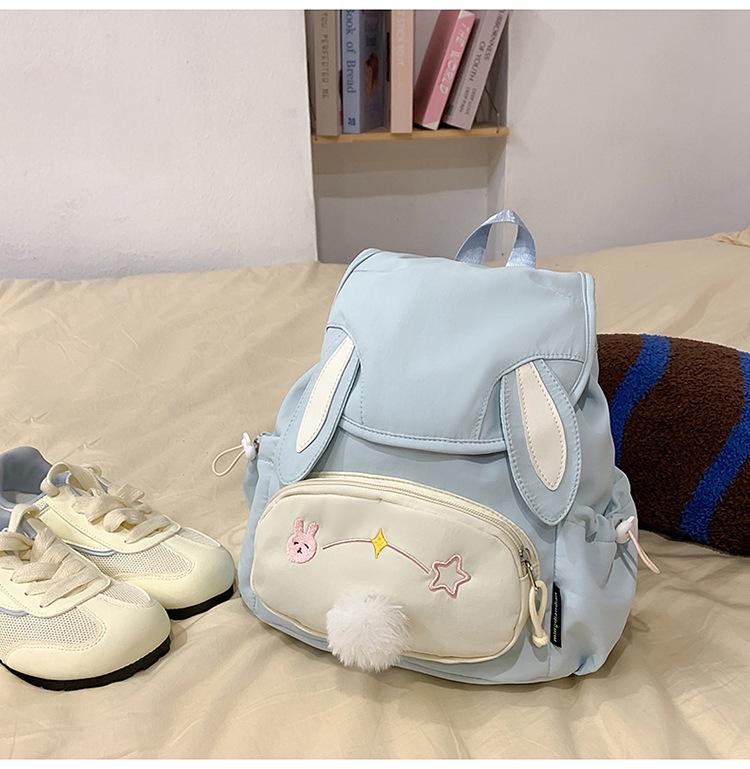 Adorable Large Capacity Rabbit Anime Backpack for High School Girls