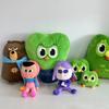 Kawaii Duolingo Grüne Eule Lila Haare Cooles Mädchen Plüschtier Puppe Kissen Schlüsselanhänger Plüschtier Sprachlerner Mädchen Geschenk Sammlung