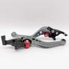 Motorbike Brake Lever,1 Pair Universal Adjustable Aluminum Modification Double Disc Clutch Brake Levers for Most Motorcycle Scooter Electric Bike