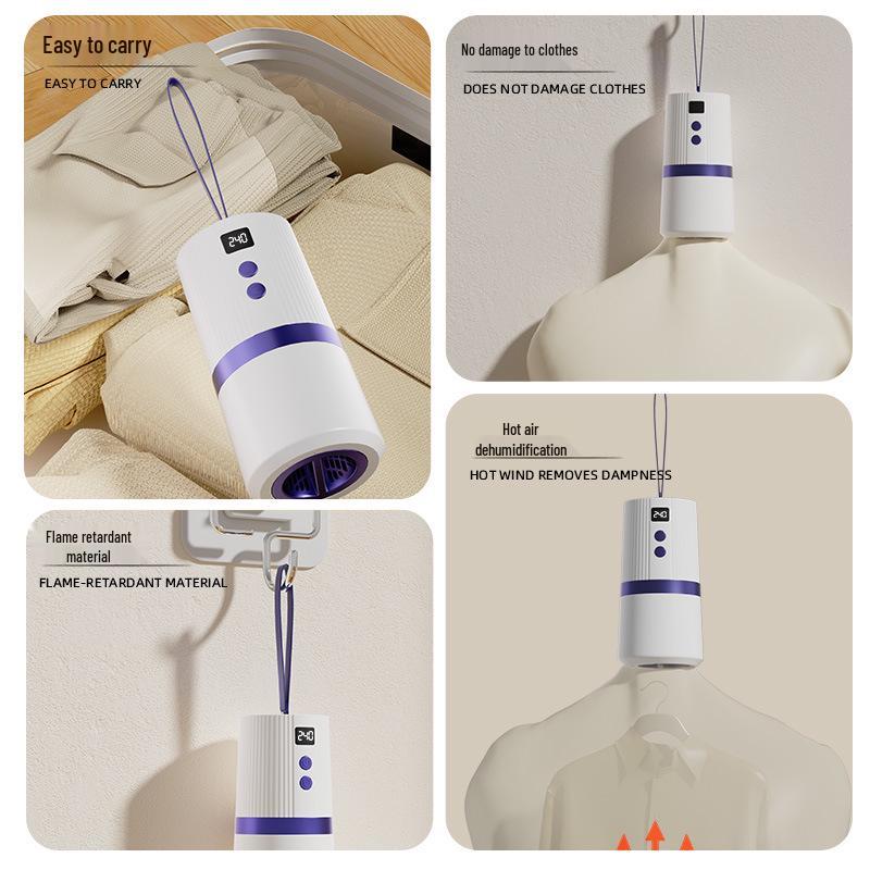 Portable Mini Automatic Clothes Dryer for Home and Dorm - Ideal for Baby Clothes