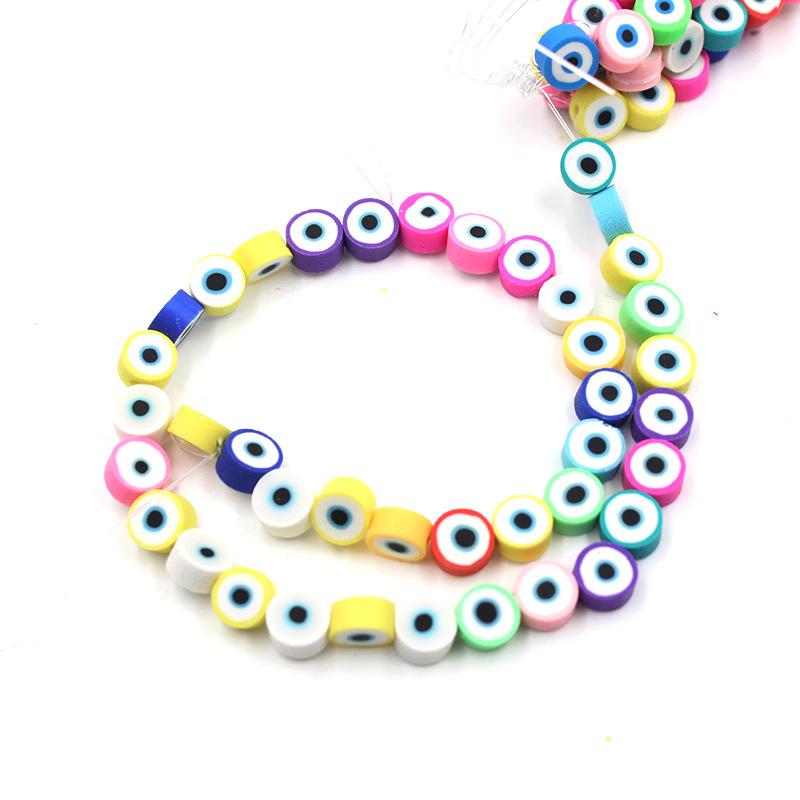 Soft Pottery Beads Beaded Handmade Materials Diy Jewelry Accessories Mobile Phone Chain Bead Separation Mixed Color Soft Pottery Loose Beads